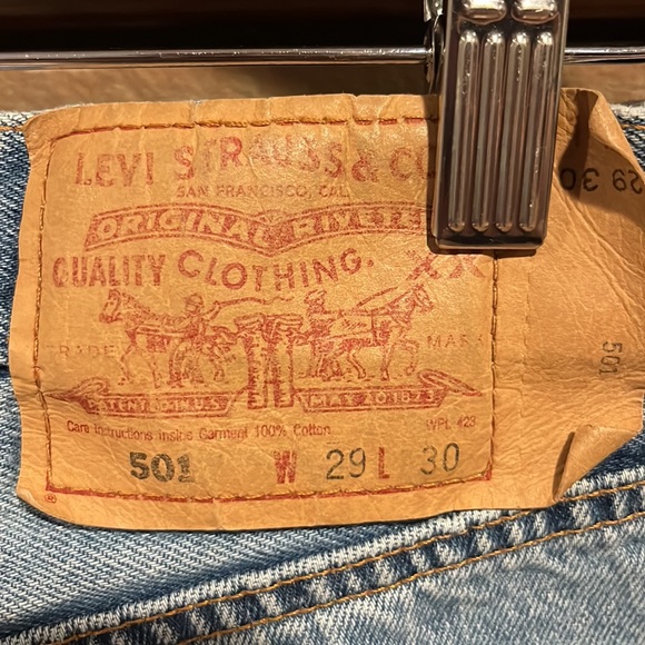 Vintage Y2K Levi’s 501 XX Raw Hem Button Fly Jeans - Picture 9 of 12